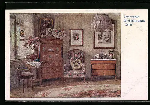 Künstler-AK Hans Götzinger: Grossmütterchens Heim