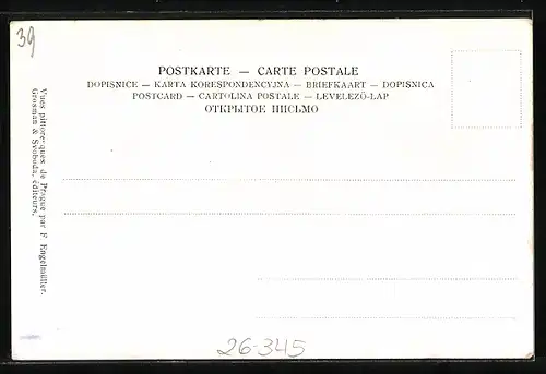 Künstler-AK Ferdinand Engelmüller: Prag, Neue Kaiser Franzensbrücke und Altstadt