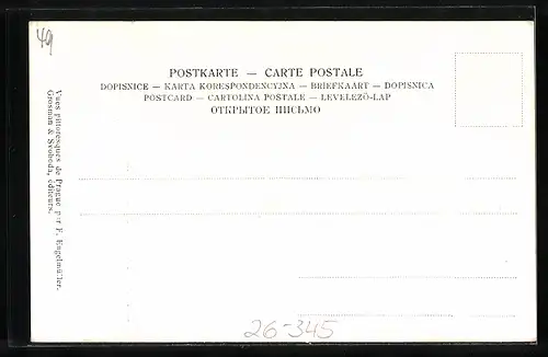 Künstler-AK Ferdinand Engelmüller: Praha, Okolí Tynského chrámu