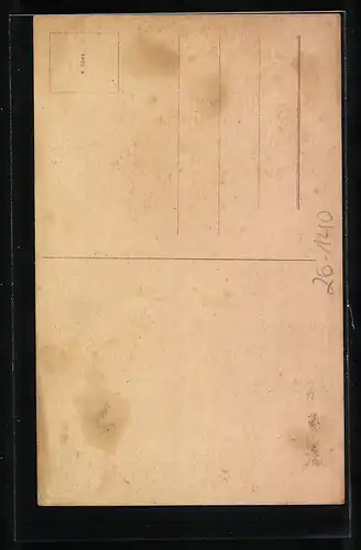 Künstler-AK Karel L. Links: Mann beim Angeln