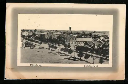 AK Dünaburg, Totale der Stadt