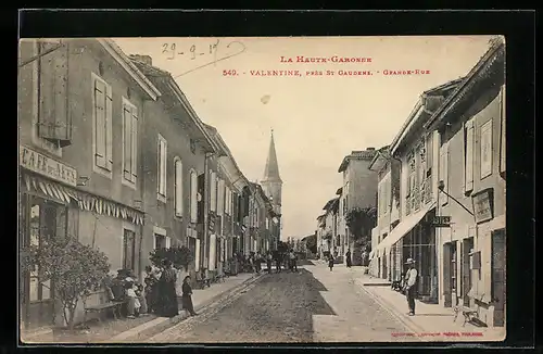 AK Valentine, Grande-Rue, Strassenpartie