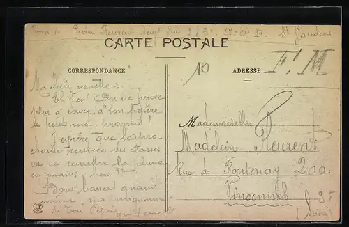 AK Valentine, Grande-Rue, Strassenpartie