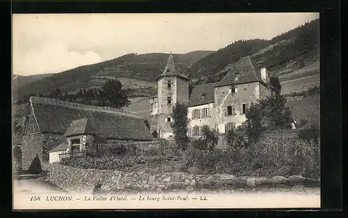 AK Luchon, La Vallee d`Oueil, Le Bourg Saint-Paul