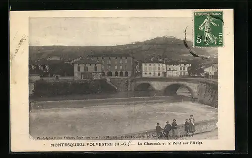 AK Montesquieu-Volvestre, La Chaussee et le Pont sur l`Arize