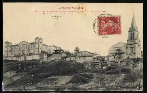 AK Castelnau-D`Estretefonds, L`Eglise et le Cathedrale