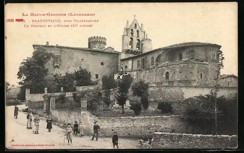 AK Beauteville, Le Chateau et l`Eglise