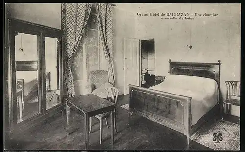 AK Barbazan, Grand Hotel, Une chambre avec salle de bains
