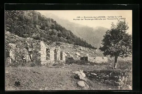 AK Lys, Ruines de l`Auberge détruite par l`avalanche