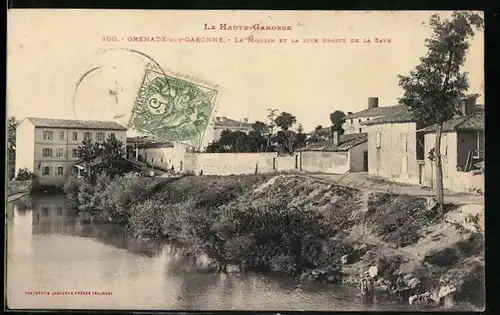 AK Grenade-sur-Garonne, Le Moulin et la rive droite dela Save