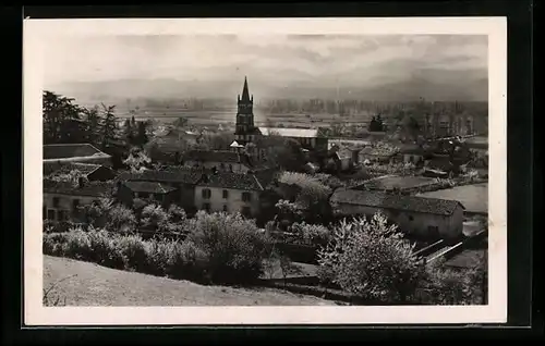 AK Villeneuve-de-Riviere, Vue générale