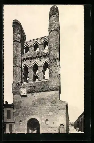 AK Villefranche-de-Lauragais, Clocher style gothique