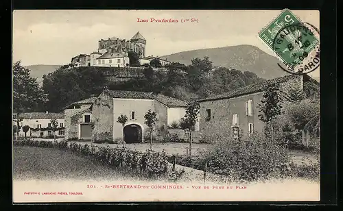 AK St-Bertrand-de-Comminges, vue du punt du plan
