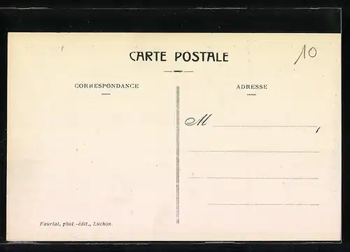 AK Luchon, Chemin de Fer a Crémaillère de Superbagneres