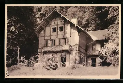 AK Bagnères-de-Luchon, Les Chalets Spont dans son parc ombragé à proximité des Thermes