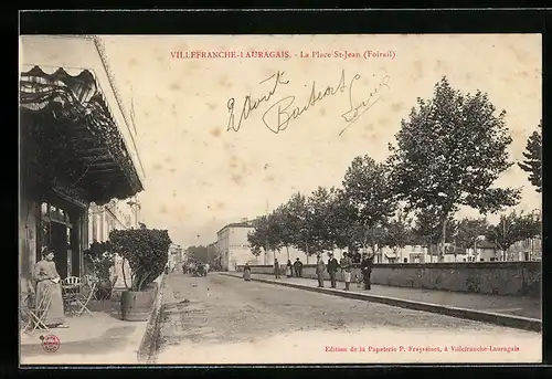AK Villefranche-Lauragais, La Place St-Jean