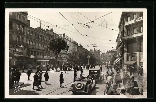 AK Toulouse, Place Esquirol et rue de Metz