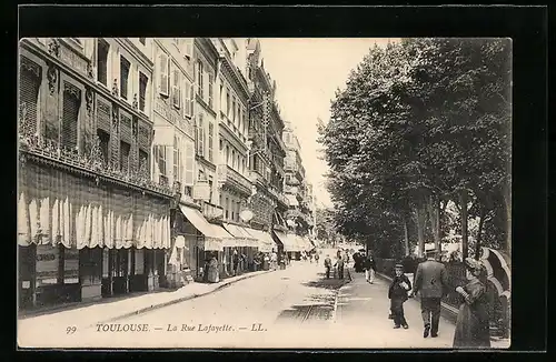 AK Toulouse, La Rue Lafayette