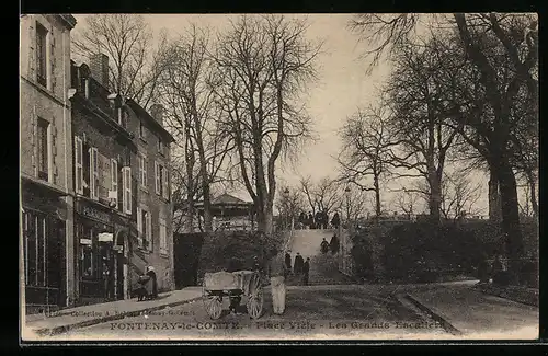 AK Fontenay-le-Comte, Place Viète, Les Grands Escaliers
