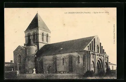 AK La Chaize-Giraud, Eglise du XIIe siècle