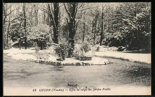 AK Lucon, Effet de neige au Jardin Public