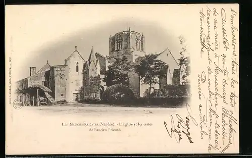 AK Les Magnils-Reignier, L`Eglise et les restes de l`ancien Prieuré