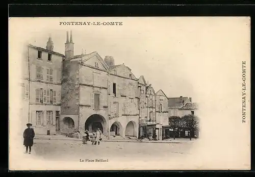 AK Fontenay-le-Comte, La Place Belliard