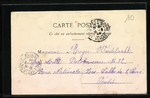 AK Fontenay-le-Comte, La Rue des Loges, Strassenpartie