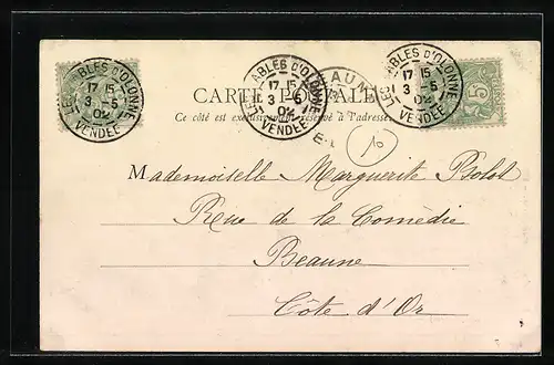 AK Lucon, Fileuse en 1863