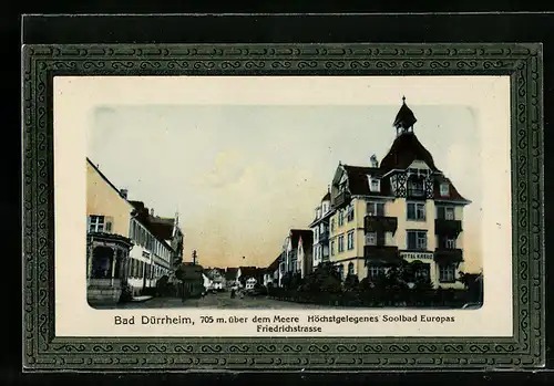 AK Bad Dürrheim, Blick in die Friedrichstrasse