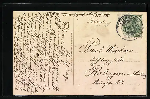 AK Offenbach a. Main, Starkenburgring mit Passanten