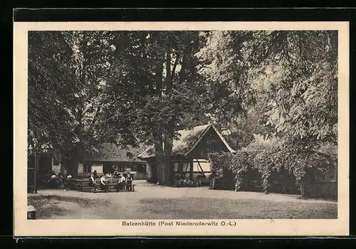 AK Niederoderwitz /O.-L., Aussenansicht des Gasthauses Batzenhütte