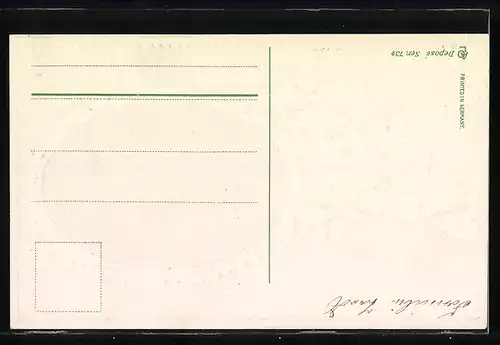 Präge-AK Mainz, Teilansicht vom Stephansturm aus, Neujahrsgruss