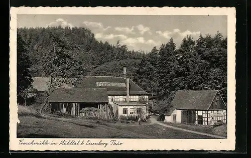 AK Eisenberg /Thür., Gasthaus Frochmühle im Mühltal