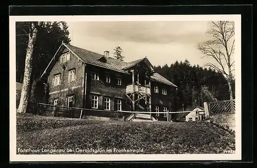 AK Langenau bei Geroldsgrün, Forsthaus Langenau