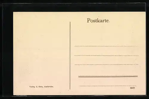 AK Karlsruhe i. B., Kaiserstrasse ab Hofapotheke