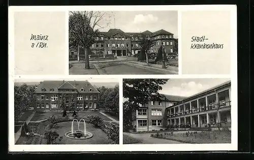 AK Mainz a. Rh., Stadt-Krankenhaus, Mehrfachansicht