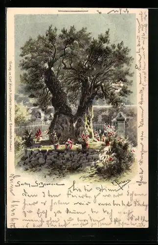Künstler-AK Friedrich Perlberg: Garten Gethsemane