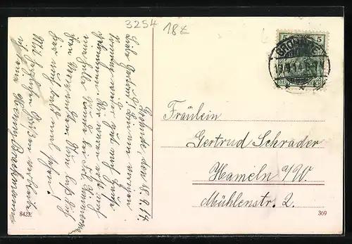 AK Grohnde /Weser, Gasthof im weissen Ross, Totalansicht