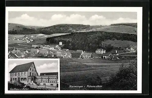 AK Kaiseringen i. Hohenzollern, Ortsansicht, Gasthaus z. Adler