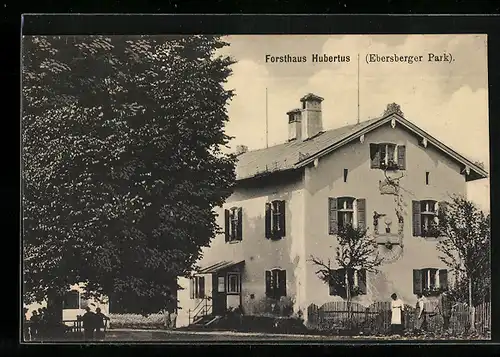 AK Ebersberg / Obb., Gasthof Forsthaus Hubertus