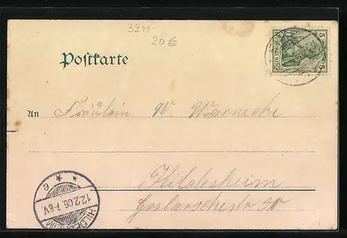 AK Eime, Ratskeller u. Postagentur, Ortsansicht