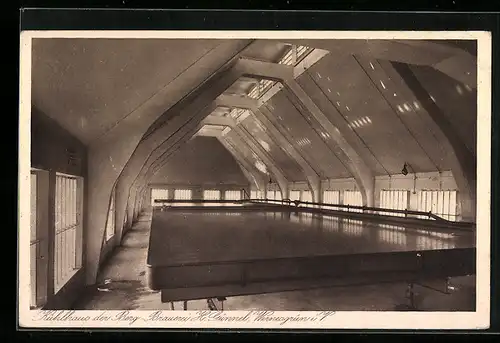 AK Wernesgrün i. V., Kühlhaus der Berg-Brauerei H. Günnel