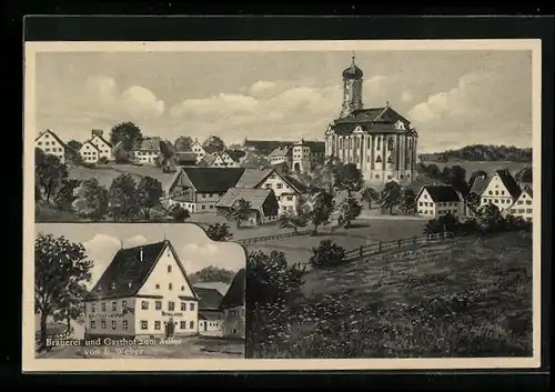 AK Steinbach i. bayr. Allgäu, Brauerei und Gasthof Adler