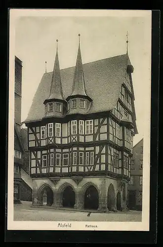 AK Alsfeld, Rathaus im Stadtkern