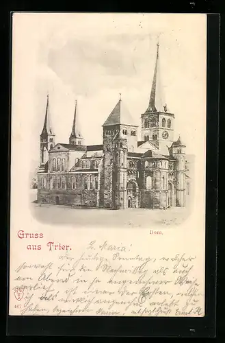 AK Trier, Aussenansicht des Doms