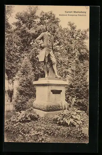 AK Rheinsberg, Denkmal Kronprinz Friedrich