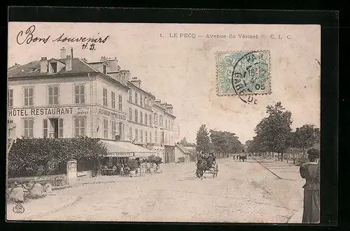 AK Le Pecq, Avenue du Vésinet