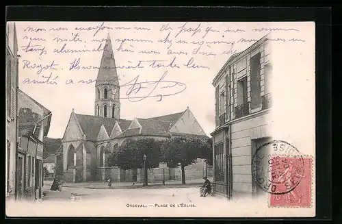 AK Orgeval, Place de l`Église