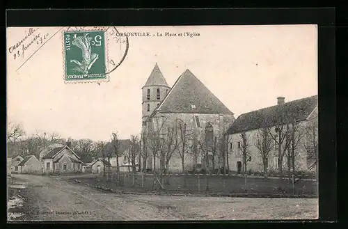 AK Orsonville, La Place et l`Eglise